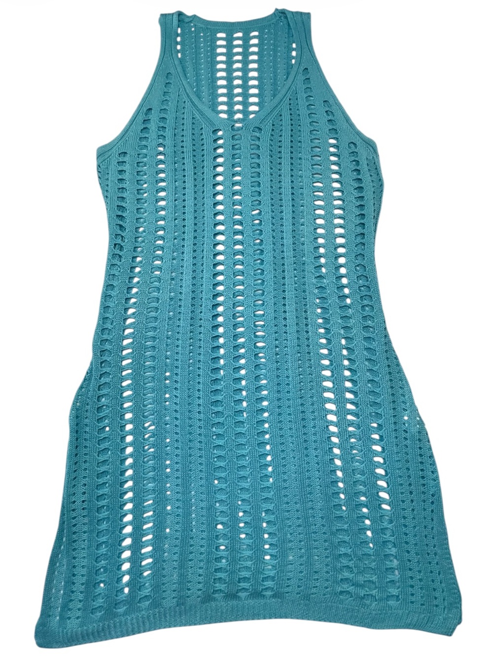 LAKESIDE TEAL MINI CROCHET BEACH COVER UP CROCHET DRESS
Women’s size XL - Picture 2 of 6